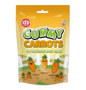 ZED Candy Gummy Carrots Jelly Sweets 150g