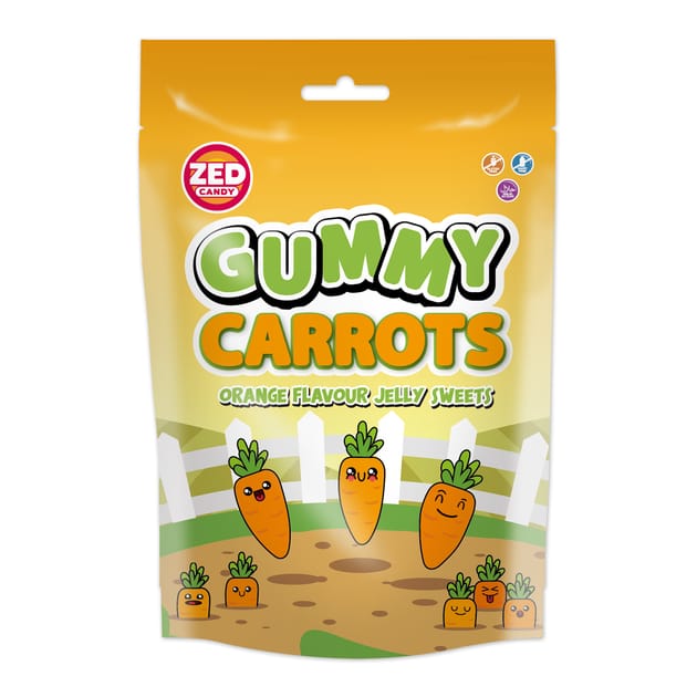 ZED Candy Gummy Carrots Jelly Sweets 150g | Home Bargains