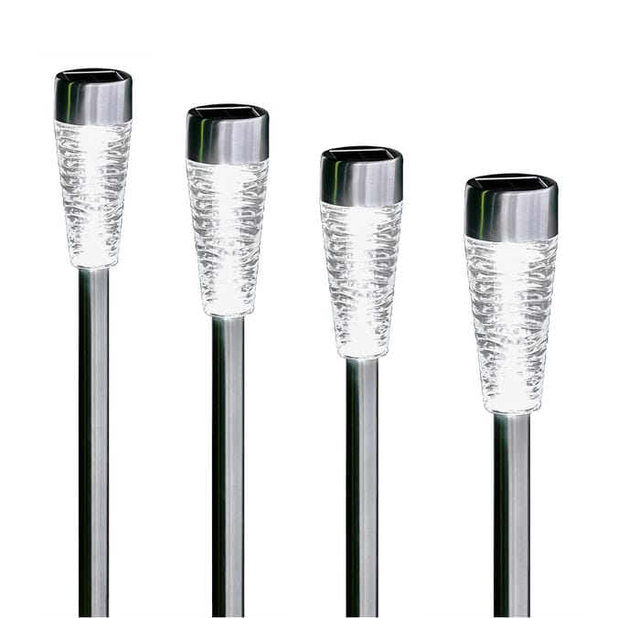Firefly LED Bollard Solar Lights 4 Pack
