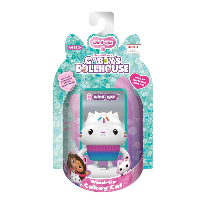 Wind-Upz Collectible Walking Vinyl Figure - Gabby's Dollhouse Cakey Cat