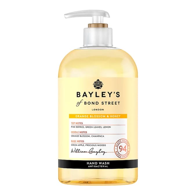 Bayleys of Bond Street Liquid Hand 500ml - Orange & Honey x2