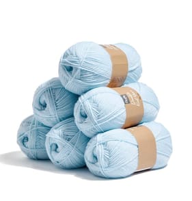 Crafty Things Double Knit Yarn 100g - Baby Blue x6