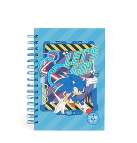 Sonic Light Up A5 Notebook