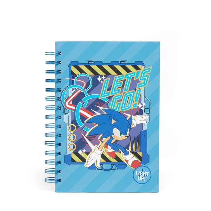 Sonic Light Up A5 Notebook