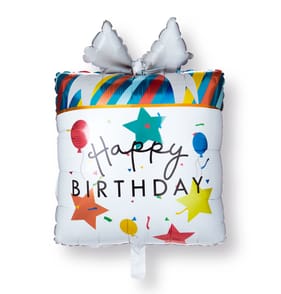 Lets Party Foil Birthday Present Balloon