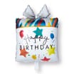 Lets Party Foil Birthday Present Balloon