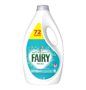 Fairy Non Bio Liquid Detergent 2.232 Litres 72 Washes - For Sensitive Skin