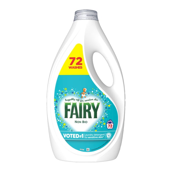 Fairy Non Bio Liquid Detergent 2.232 Litres 72 Washes - For Sensitive Skin
