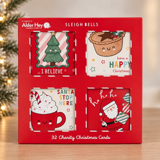 Sleigh Bells Alder Hey Christmas Cards 32 Pack