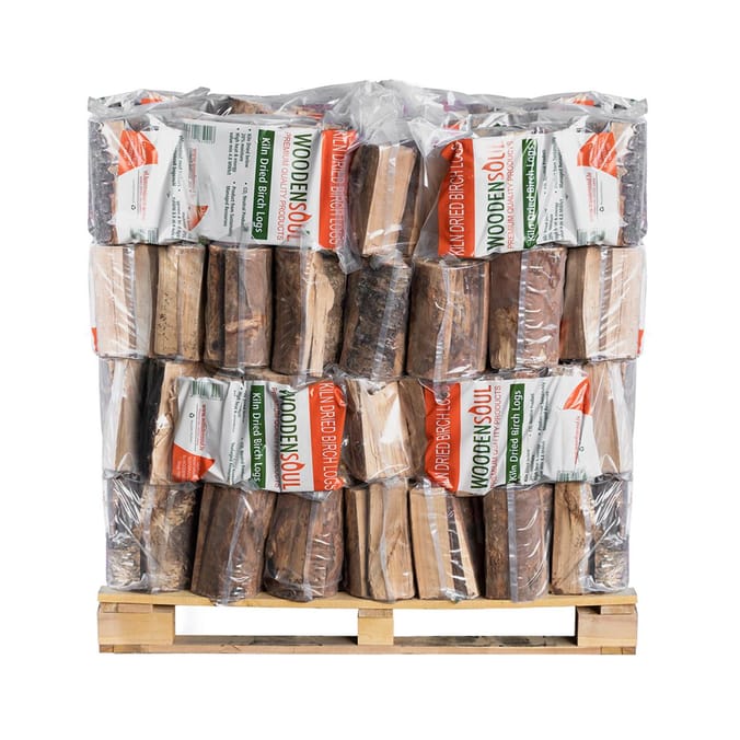 Wooden Soul Kiln Dried Logs Pallet 64x7kg - Birch