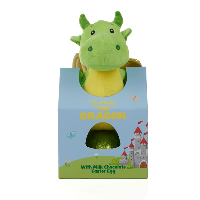Duncan The Dragon With Milk Chocolate Easter Egg 50g