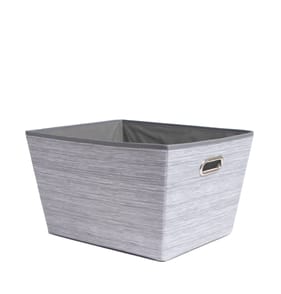 Home Solutions Large Storage Basket - Grey