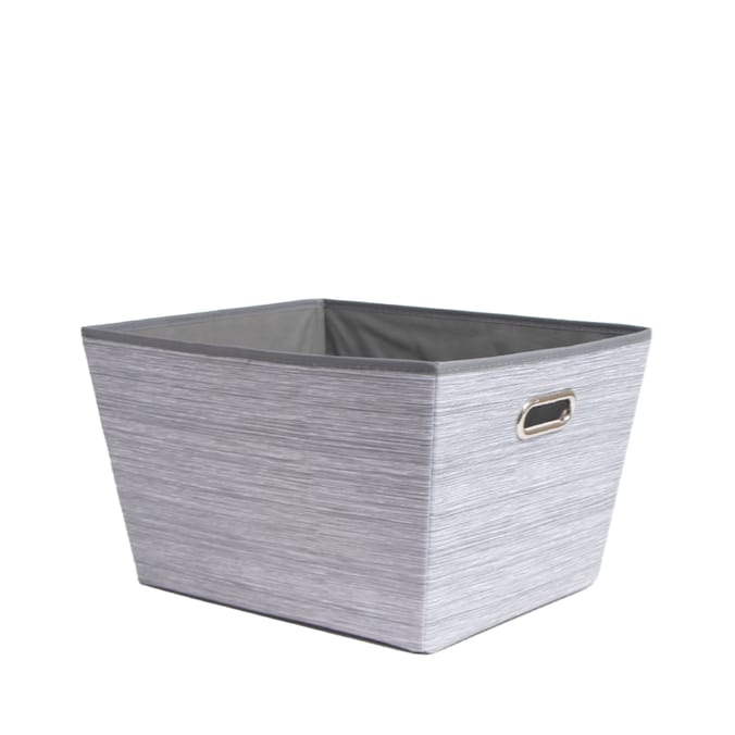 Home Solutions Large Storage Basket Grey