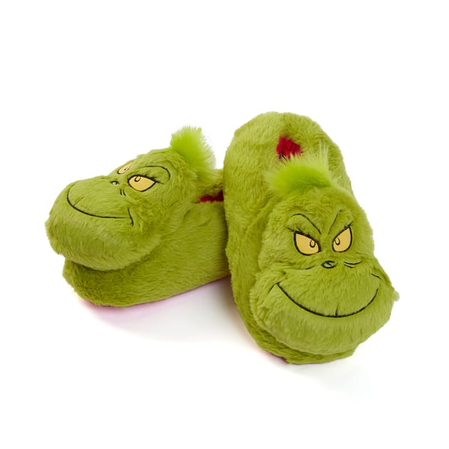 The Grinch Ladies Slippers | Home Bargains