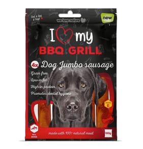 I Love My Pets BBQ Grill Dog Jumbo Sausage 100g