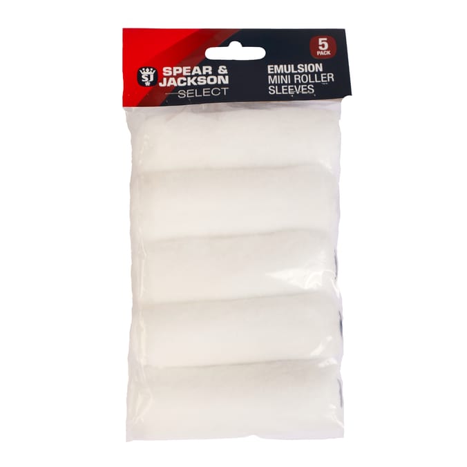 Spear & Jackson Select Emulsion Mini Roller Sleeves 3 Pack