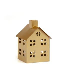 Winter Luxe LED Gold Metal House Decoration