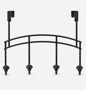 Home Solutions Over-Door Coat Hanger - Black