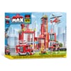 Max Adventure Fire Station Building Block Playset