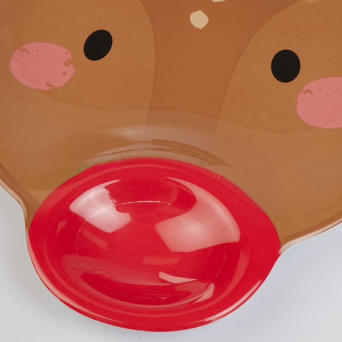 Sleigh Bells Christmas Shaped Dipping Plate