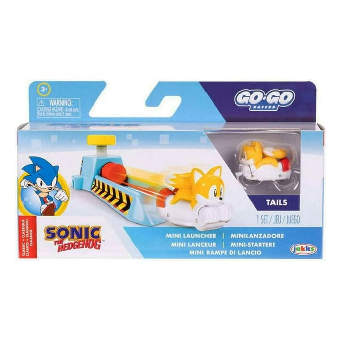  Sonic The Hedgehog Go Go Racers Mini Launcher - Tails