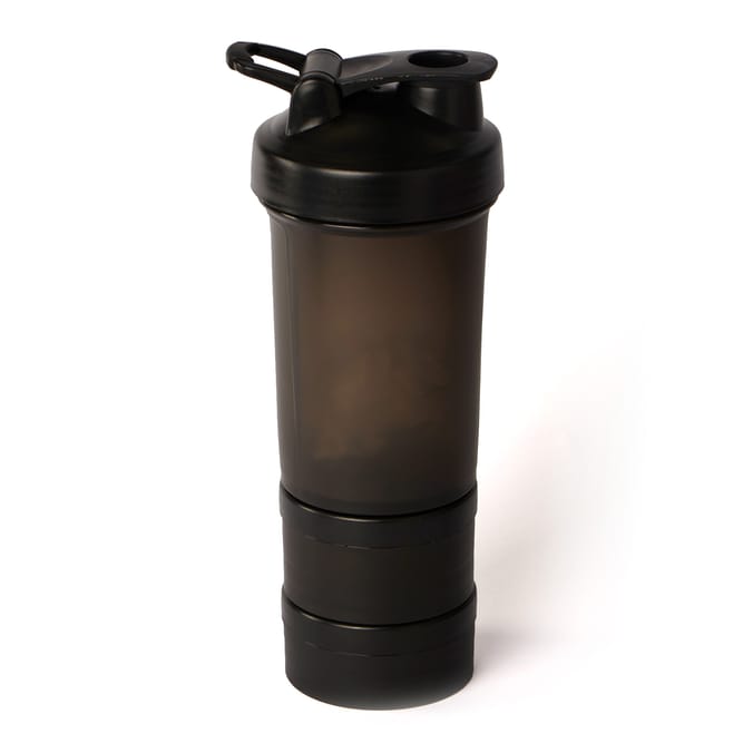 X-Tone 600ml Protein Shaker With 2 Pots