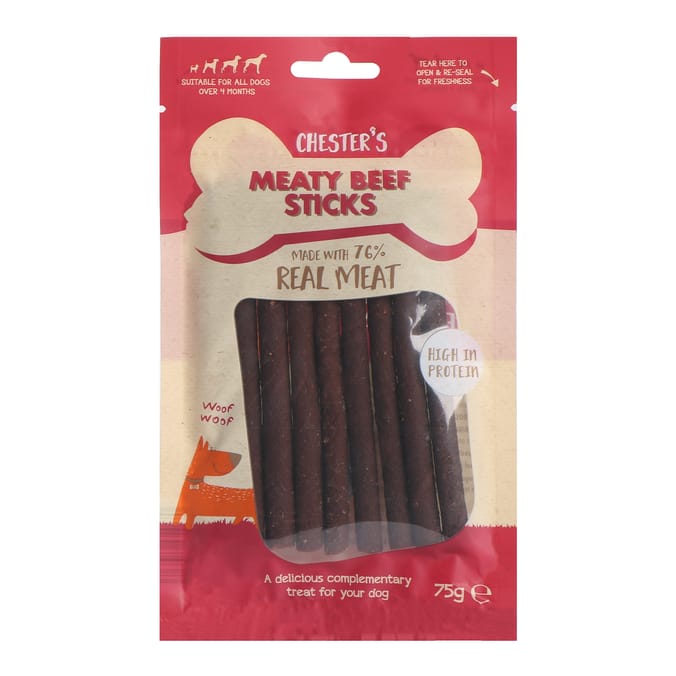 Chester's Meaty Sticks 75g - Beef