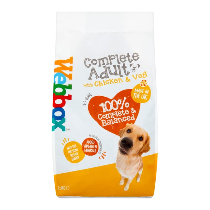 Webbox Adult 100% Complete Food 1-7 Years 2.5kg - With Chicken & Vegetables