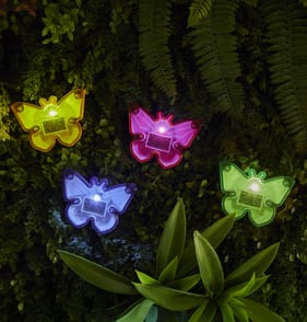 Firefly Solar Light Co LED Solar Lights 4 Pack - Butterfly