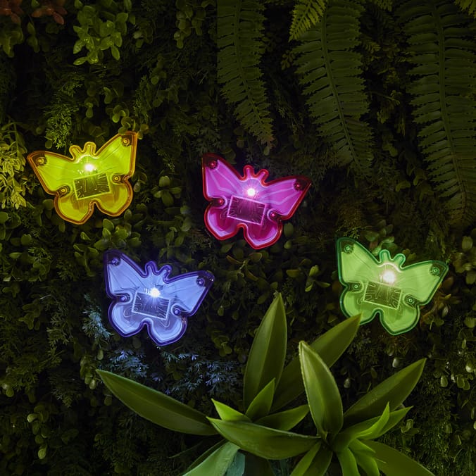 Firefly Solar Light Co LED Solar Lights 4 Pack - Butterfly