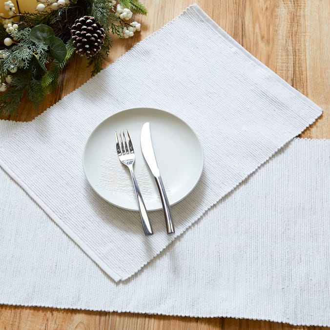 Festive Feeling Lurex Rib Placemats 33x48 CM