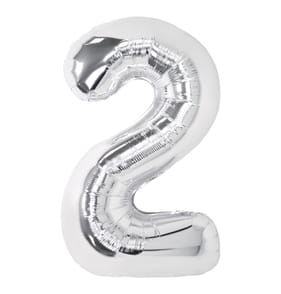 Lets Party Silver Foil 2 Balloon