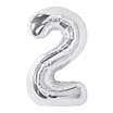 Lets Party Silver Foil 2 Balloon