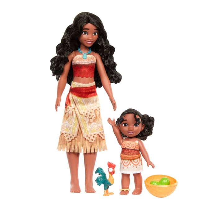 Disney Moana 2 Moana & Simea Sister Set With 2 Fashion Dolls & 3 Accessories
