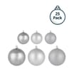 Festive Feeling Mixed Size Christmas Baubles 25 Pack