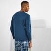 Jeff & Co by Jeff Banks Men's Navy Long Sleeve Top & Long Bottom Pyjama Set