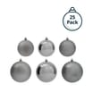 Festive Feeling Mixed Size Christmas Baubles 25 Pack
