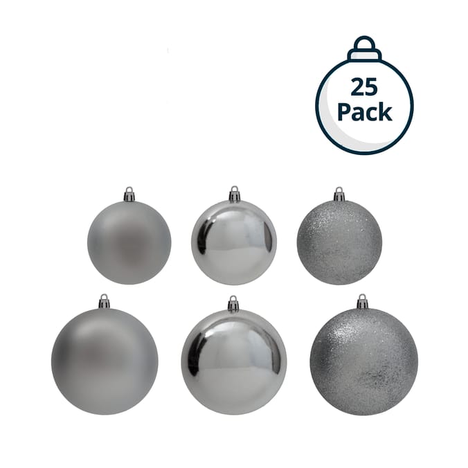  Festive Feeling Mixed Baubles 25 Pack
