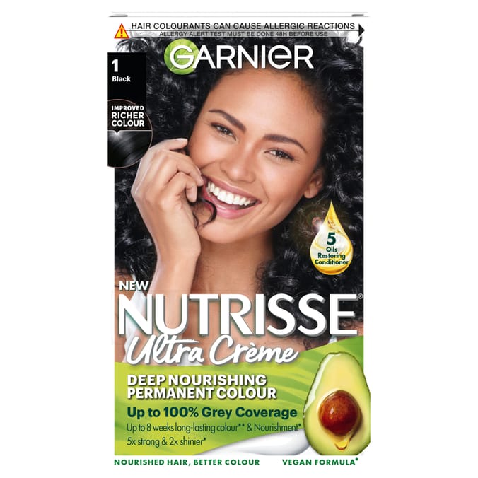 Garnier Nutrisse Ultra Crème Hair Dye - 1 Black