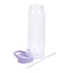 Hydrate Clear Bottle With Coloured Lid