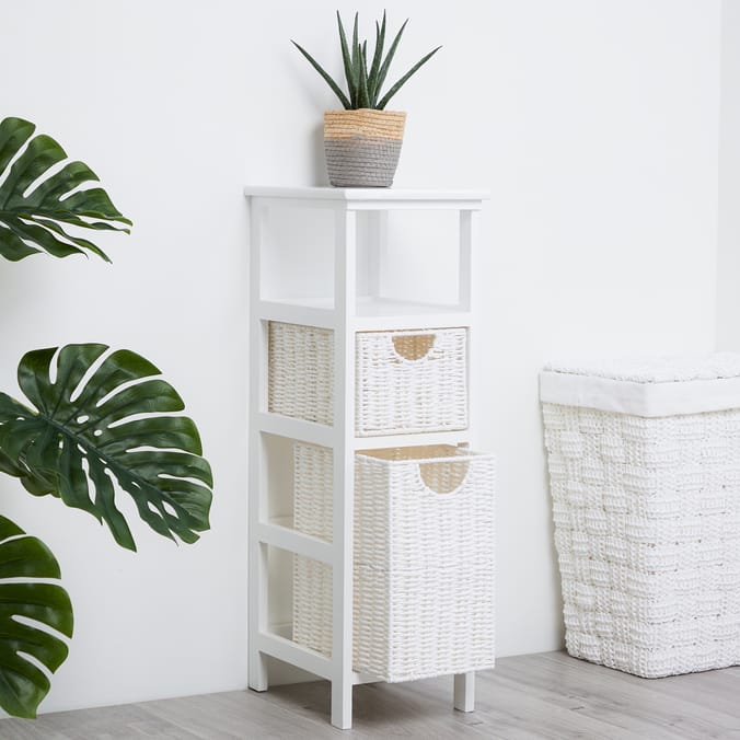 Bathroom 2 Drawer Storage Unit