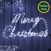 Prestige Mains Operated LED Rope Festive Sign - Merry Christmas