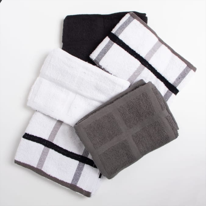 Open Kitchen 100% Cotton Tea Towels 5 Pack