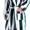 Originals Ladies Pink & Green Striped Dressing Gown