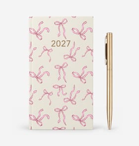 Diary With Pen Set 2027 - Bows