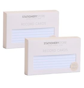 Stationery Store Record Cards x2