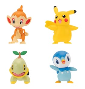 Pokemon Battle Figure 4 Pack - Chimchar, Pikachu, Piplup & Turtwig