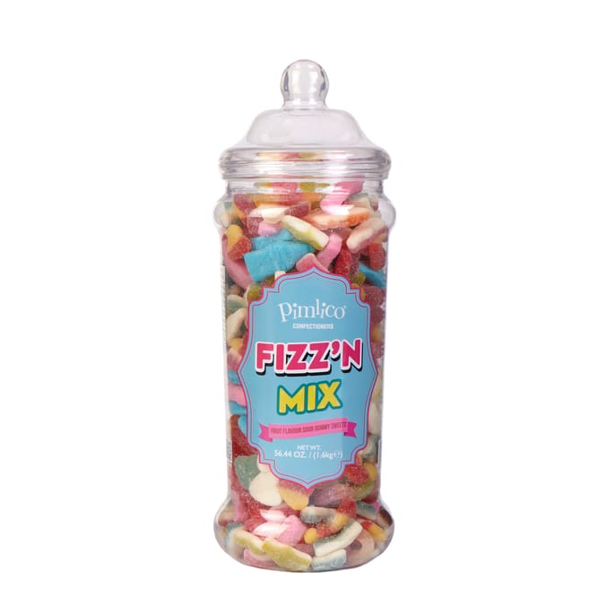 Pimlico Fizz'n Mix Fruit Flavours Sour Gummy Sweets 1.6kg