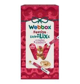 Webbox Festive Lick-e-Lix 4 x 15g - Turkey & Cranberry x17