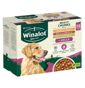 Winalot Meaty Chunks Mixed in Jelly Wet Dog Food 100g x12